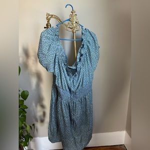 Floral Puff Sleeve Mini Dress